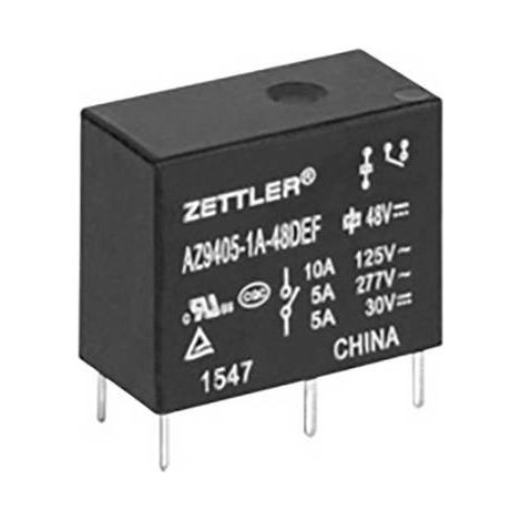Zettler Electronics AZ9405-1A-5DSEF Relais pour circuits imprimés 5 V/DC 10 A 1 NO (T) 1 pc(s) (1/2)