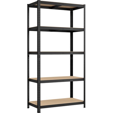 Songmics – Rayonnage 5 niveaux acier 600 kg – Dimensions 200 x 100 x 50 cm – Étagères réglables tous les 5 cm – Montage sans outil (1/5)