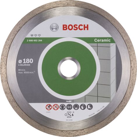 Bosch disco de diamante Standard for Ceramic 180x22,23x1,6x7 mm 2608602204 (1/3)