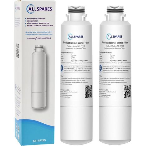 AllSpares  Filtre à eau (2x) de Réfrigérateur pour Samsung DA29-00020B (1/5)