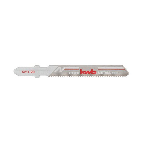kwb 621225 Lames de scie sauteuse, travail du métal, bi-métal, 5 x moyen 5 pc(s) D228312 (1/5)