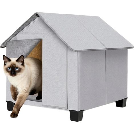 Maison Chien Intérieur Niche Grotte Chiot Temps Accessoires Animaux Nid d'hiver chaud pour chat Pour La Détente De Votre Compagnon Par Temps Froid En Intérieur Cour Patio Et Maison (1/5)