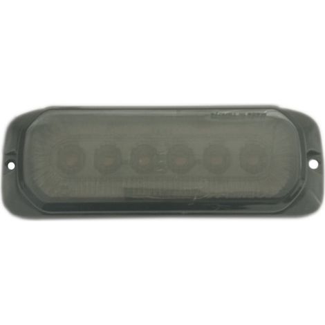 Feu à 24 LED 12–24 V orange, feu de gabarit/feu de position Tokos, avec deux modes d'éclairage, verre noir, pour camions, bus, v