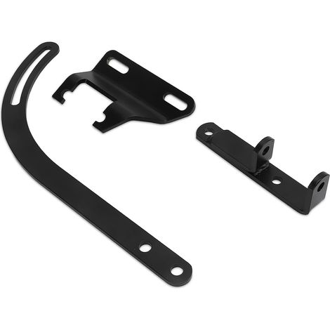 Ensemble de 3 supports d'alternateur SWP en acier noir pour moteurs SBC Small Block 265 283 305 327 350 383 400 (1/5)