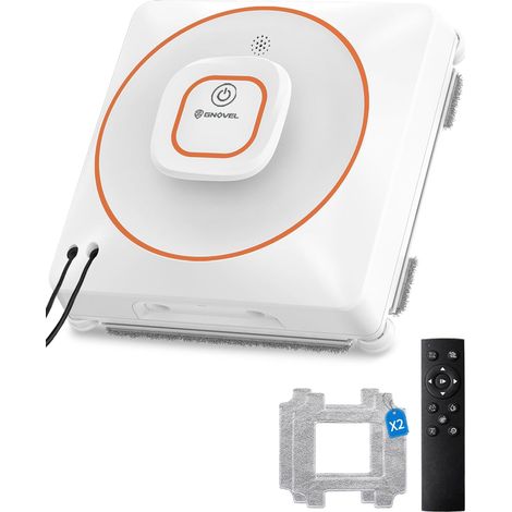 Robot nettoyeur de fenêtre, puissance d'aspiration 8000 Pa, 4 modes de nettoyage avec planification intelligente des itinéraires, système anti-chute à 15 niveaux, télécommande pour verre (1/5)