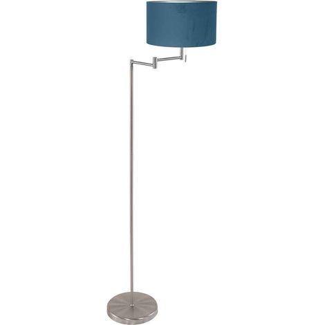 Mexlite - lámpara de pie - Bella - acero - metal velours tejido -