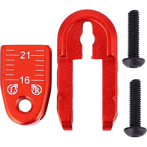 Bras de direction demi-servo en alliage d'aluminium 24 dents pour voiture RC 1/8 1/10 (rouge N10305R) (1/5)