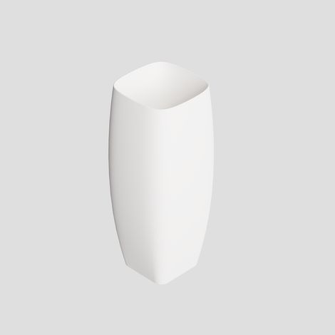 NUR Freestanding Blanc brillant. avec bonde
