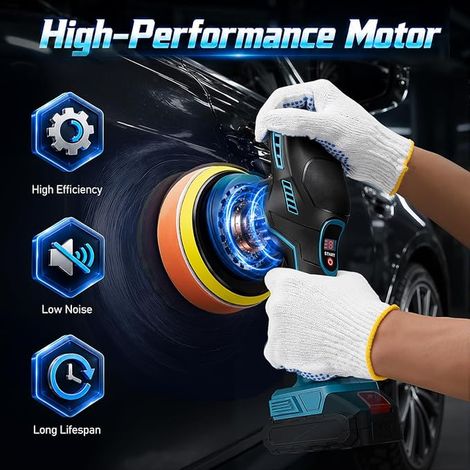 Cordless Car Polisher, Variable Speeds (1/3)