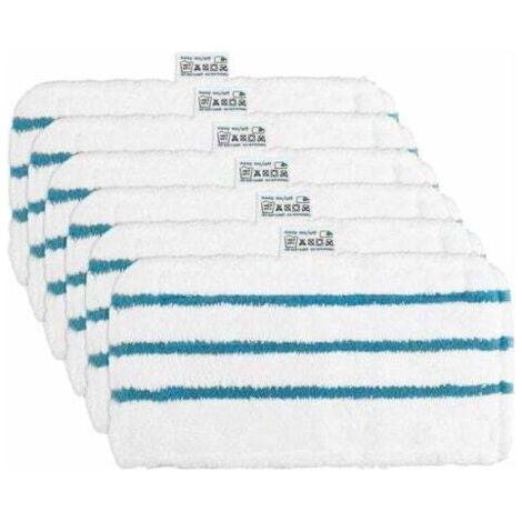6 Lingettes Microfibres Chiffrons Remplacement pour Balai Vapeur Black Decker Alternative