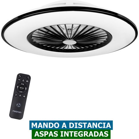 Ventilateur de plafond sans pales 11056BR – 5 vitesses – Éclairage LED contrôlable – Télécommande incluse – Débit d'air 100 lm/W – Noaton (1/5)