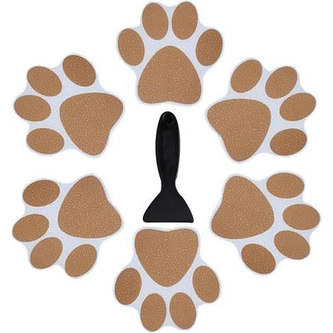 (20 Pices, Marron) Autocollants De Baignoire Antidrapants Autocollants De Baignoire Antidrapants Autocollants De Baignoire Empreinte De Patte Tra (1/4)