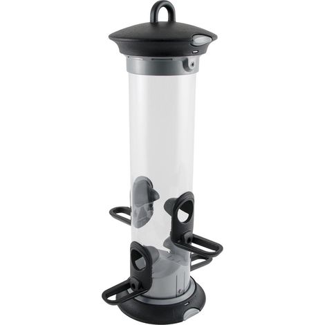 Futtersäule Apollo groß schwarz Ø 11,5, Höhe 36 cm Vogelfutterspender (1/4)
