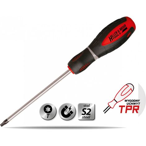Destornillador Dedra 17w035 punta magnética ergonómico 100 mm