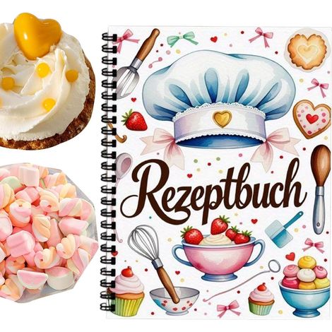 Carnet de Recettes - Livre de Cuisine Relié pour Pâtisserie Maison - Guide (1/5)