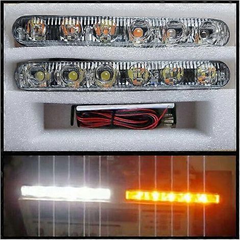 Feux de jour + feux clignotants à LED pour Jaguar ESX Type XF XJ (1/5)