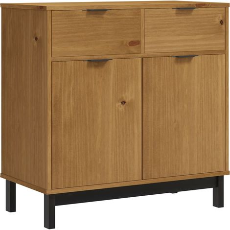 Sideboard "FLAM" 80x40x80 cm Solid Wood Pine vidaXL (1/5)