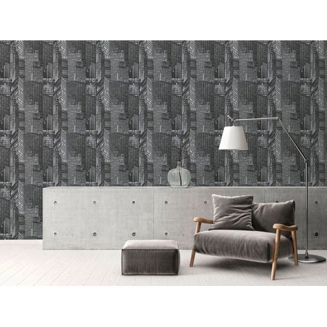 A.S. Creation Il Decoro 252845 Vliestapete Vintage 0.53 m x 10.05 m Grau (1/5)