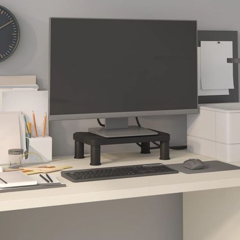 Soporte para monitor negro 38x24x10,5 cm vidaXL (1/5)
