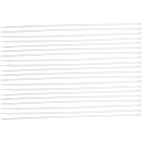 Assortimento fascette per cavi bianche 8,0 x 600 mm 20 pz. (1/4)