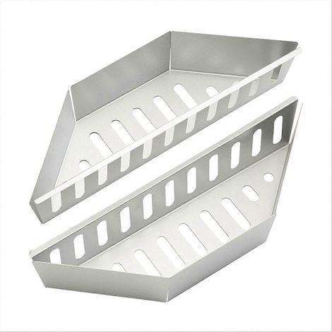 Paniers à briquettes de charbon de bois profilés pour barbecue, 2 pièces (1/5)