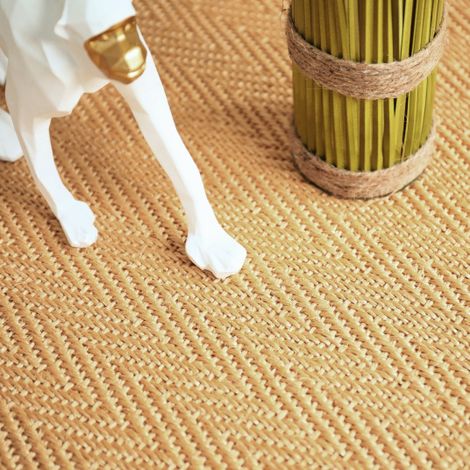 Sisal - Veracruz Chevron - Miel - Rouleau de 4m x 2m (1/5)