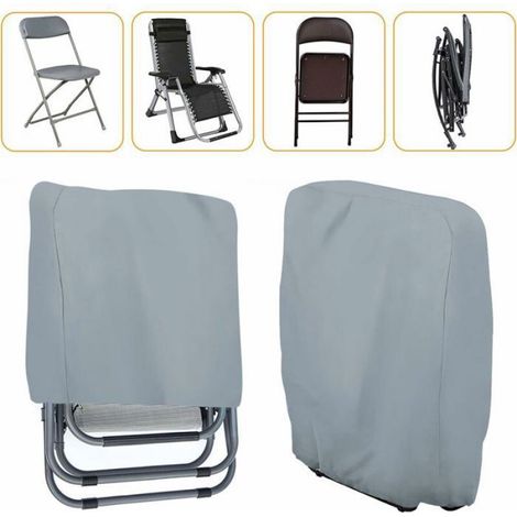 Housse De Chaise Pliante - Tissu Oxford 210D Impermeable - Pour Transats De Jardin - 110 X 71 Cm - Lot De 1 (1/5)