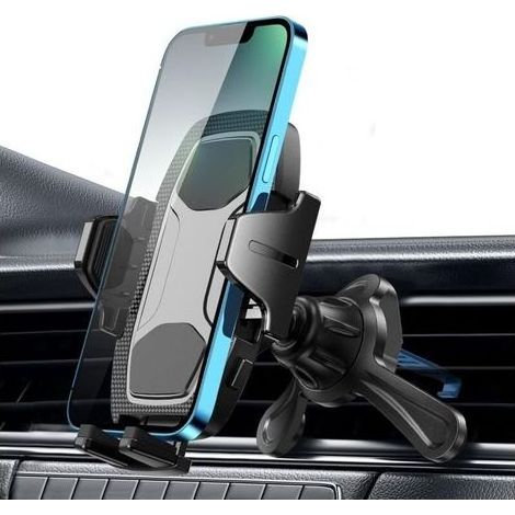 Handyhalterung für die Lüftungsschlitze im Auto – Rutschfest – 360° drehbar – Kompatibel mit Smartphones von 4 bis 7 Zoll – Stabil auch auf unebenen Straßen (1/5)