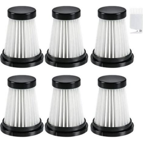 6 filtres HEPA compatibles avec aspirateurs Moosoo K12, K12 Pro, K13 et aspirateur portable Genius Invictus One (modèles 1.0 à 2.0) (1/4)