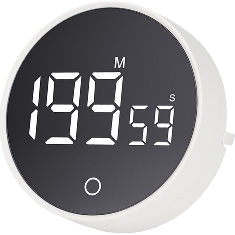Compte à rebours rotatif LED rappel visuel d'exercice pour étudiant blanc (1/5)