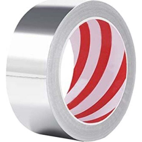 Ruban Adhésif Aluminium 50mm x 10m Imperméable Résistant à la Chaleur pour Étanchéité Réparation Isolation