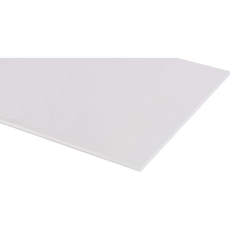 Rs Pro – Plaque PVC blanche 1200mm x 1200mm x 2.5mm – Résistance à la traction 54 MPa – Finition satinée pour cloisons