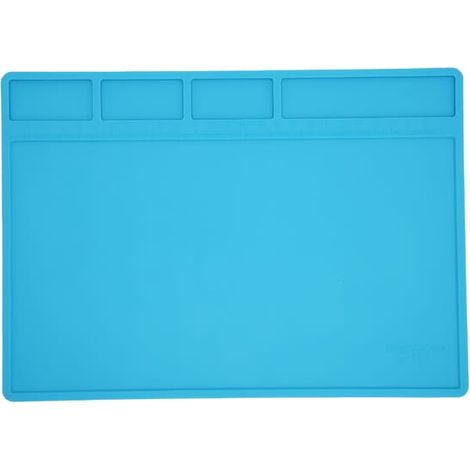 Tapis de soudure en silicone antistatique et résistant à la chaleur avec graduation pour l'électronique (1/5)