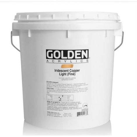 Peinture Acrylique - GOLDEN - Cuivre Iridescent Clair Fin S7 - 3,78 L - Mixte - 1 pièce