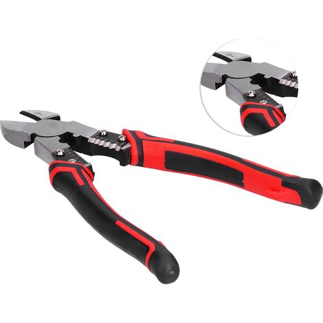 Pince coupante diagonale, pince à sertir, pince à sertir pour cosses, pince coupante pour fils électriques, 20,32 cm (8 po) (1/5)