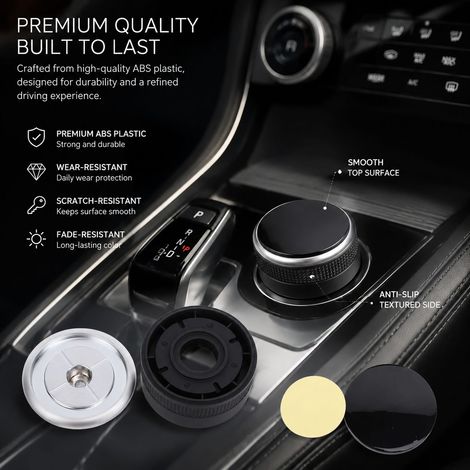 Kit di riparazione pomello cambio Toivize LR093842 T2H11787 in ABS nero antigraffio per XE XF F-Pace Discovery (1/5)