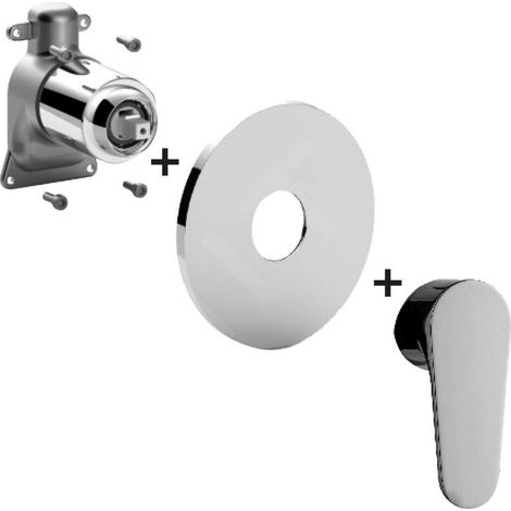Paffoni Green - Mitigeur encastré pour 1 sortie, chrome GRBOX010CR (1/2)