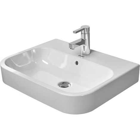 Duravit lavabo à poser Happy D.2 60cm avec trop-plein, avec plage (1/4)