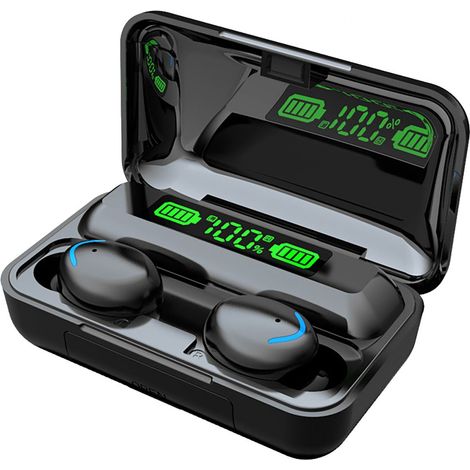 Écouteurs Bluetooth Stéréo HiFi avec Réduction du Bruit, Commandes Tactiles et Affichage LED - EINNENFFER - Confort Ergonomique et Son Exceptionnel, Idéaux pour Musique et Appels (1/5)
