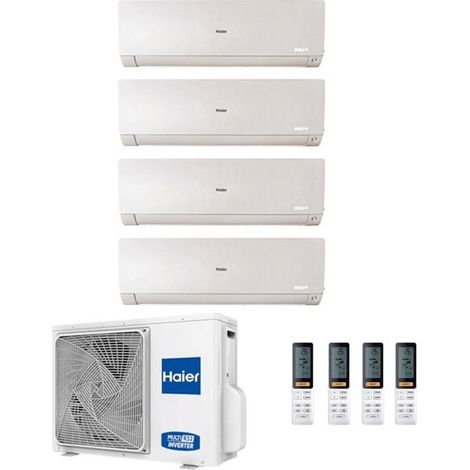Climatizzatore Haier Quadri Split Flexis Bianco 7000+7000+7000+7000 4U75S2SR2FA R-32 A++/A+ 7+7+7+7