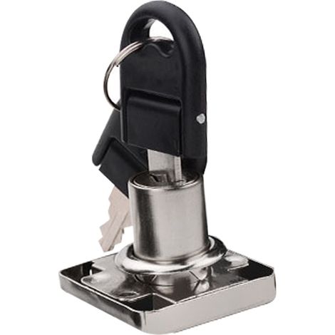 Ortviai Serrure de sécurité anti-effraction pour cabinet/armoire avec clé, modèle 136-22, zinc allié, blanc