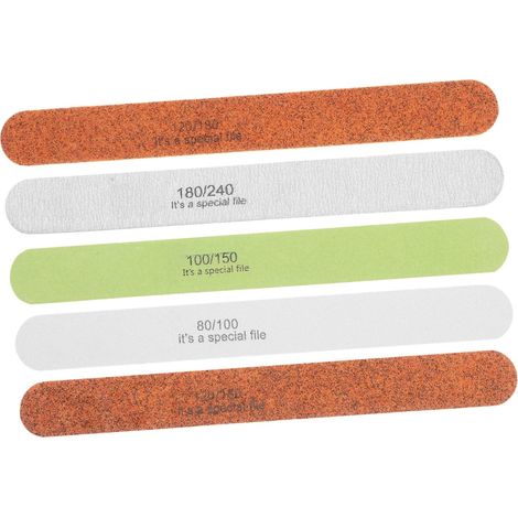 Bâtonnets de Ponçage en Bois 80/100 à 240/320 5 Pièces pour Maquette Couleur Aléatoire (1/5)