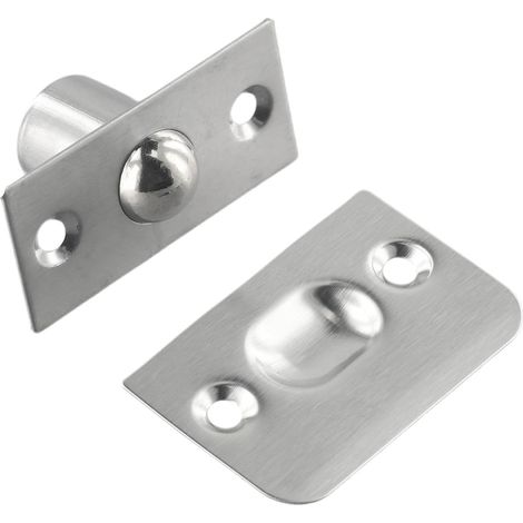 Invisible wooden cupboard door latch – Stainless steel spring roller for cupboard doors, easy to install (1/5)