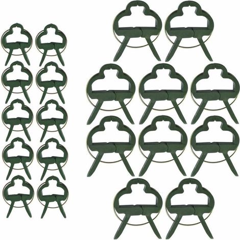 Lot de 60 tuteurs robustes pour plantes grimpantes, supports et pinces de jardin pour tomates et autres plantes grimpantes. (1/5)