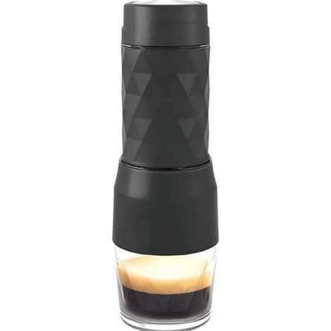Machine à café expresso portable 18 bars, 120 ml, compacte, légère, facile à nettoyer, idéale voyage camping bureau, noire