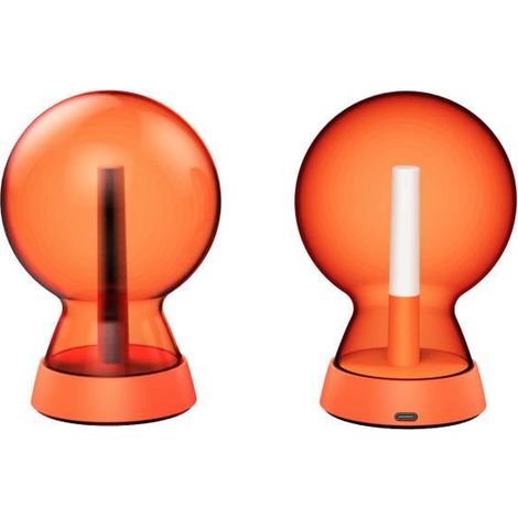 Lampe - Xoopar - Mr Bio - Orange - Rechargeable USB - 92x79x134 mm
