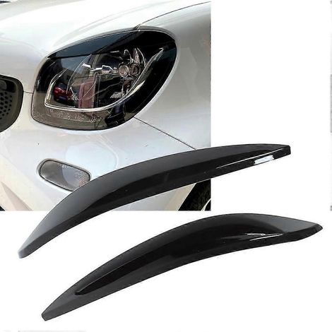 Para Benz Smart 453 Fortwo Forfour 2015-2020 Cubierta embellecedora de faro delantero, ceja, párpado, accesorio (1/4)