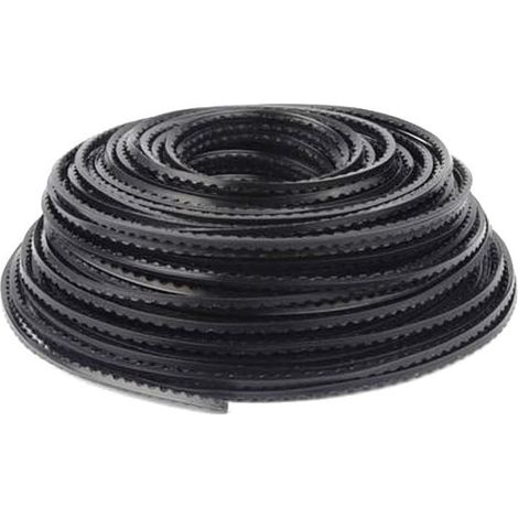 BRAVIX Fil en nylon pour débroussailleuse - 3 mm x 45 m - Denté - Fil de tondeuse - Fil de débroussailleuse - Pour gazon et mauvaises herbes (1/5)