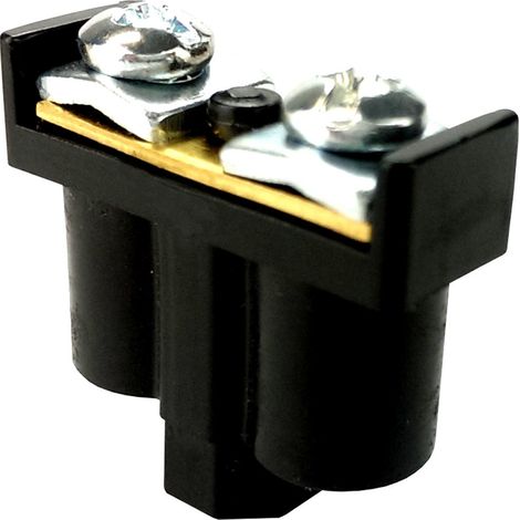 Connettore a doppio terminale per cavi 2X1-4MM2 nero 400V 5 pezzi (1/2)