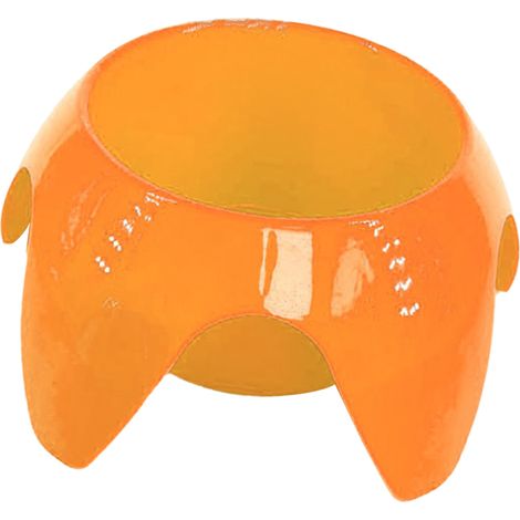 Multifunktionaler Strandbecherhalter aus Kunststoff, ideal für Snacks, Sonnenbrille und Handy (orange) (1/5)